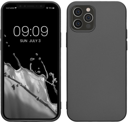 Husa Kwmobile pentru Apple iPhone 12/iPhone 12 Pro Gri Silicon KWM000013WJ007C 