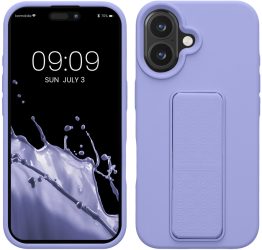 Husa Kwmobile pentru Apple iPhone 16 Albastru Silicon KWM000022UM004C
