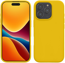 Husa Kwmobile pentru Apple iPhone 16 Pro Max Galben Silicon KWM000022TX001C 