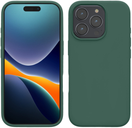 Husa Kwmobile pentru Apple iPhone 16 Pro Max Verde Silicon KWM000022TX010C 