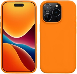 Husa Kwmobile pentru Apple iPhone 16 Pro Portocaliu Silicon KWM000022TW003C 