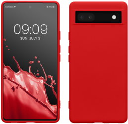 Husa Kwmobile pentru Google Pixel 6a Rosu Silicon KWM000015OO018C 