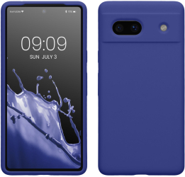 Husa Kwmobile pentru Google Pixel 7a Albastru Silicon KWM000019YE049C
