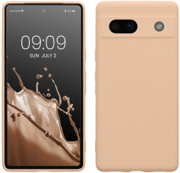 Husa Kwmobile pentru Google Pixel 7a Crem Silicon KWM000019YF030C 