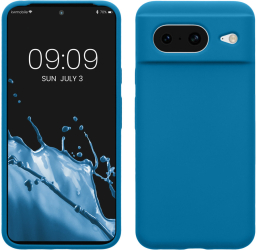 Husa Kwmobile pentru Google Pixel 8 Albastru Silicon KWM000020JF036C 