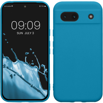 Husa Kwmobile pentru Google Pixel 8a Albastru Silicon KWM000020KU025C
