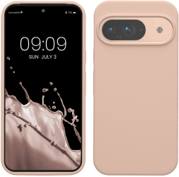 Husa Kwmobile pentru Google Pixel 9/Pixel 9 Pro Crem Silicon KWM000020PI001C 