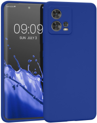 Husa Kwmobile pentru Motorola Edge 30 Fusion Albastru Silicon 60077.134 