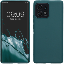 Husa Kwmobile pentru Motorola Edge 40 Pro/Edge Plus 2023 Verde Silicon 61343.78 