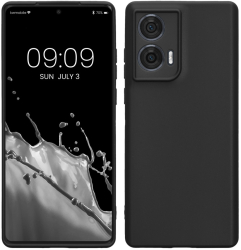 Husa Kwmobile pentru Motorola Edge 50 Fusion Negru Silicon KWM000022SR001C 