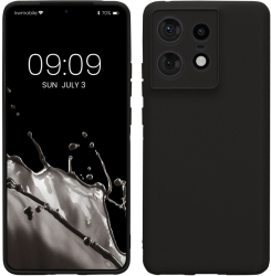 Husa Kwmobile pentru Motorola Edge 50 Pro Negru Silicon KWM000022SO001C 