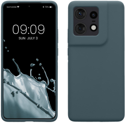Husa Kwmobile pentru Motorola Edge 50 Pro Verde inchis Silicon KWM000022SN002C 