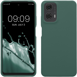Husa Kwmobile pentru Motorola Moto G24/Moto E14/Moto G04 Verde Silicon KWM000022RP002C 