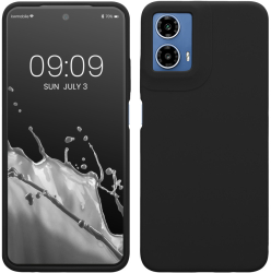 Husa Kwmobile pentru Motorola Moto G34 Negru Silicon KWM000022QS001C 
