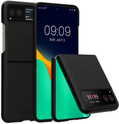 Husa Kwmobile pentru Motorola Razr 40 Negru Plastic 61721.01 