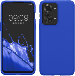 Husa Kwmobile pentru OnePlus Nord 2T Albastru Silicon KWM000016CQ023C 