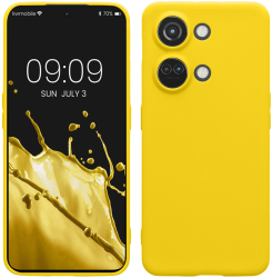 Husa Kwmobile pentru OnePlus Nord 3 5G Galben Silicon KWM0000204U008C 