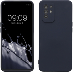 Husa Kwmobile pentru OPPO A94 5G Albastru Silicon KWM000015XY020C 