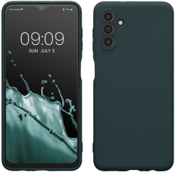 Husa Kwmobile pentru Samsung Galaxy A04s Verde inchis Silicon 58921.202 