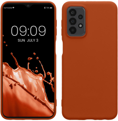 Husa Kwmobile pentru Samsung Galaxy A23/Galaxy A23 5G Maro Silicon 57804.249 