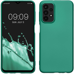 Husa Kwmobile pentru Samsung Galaxy A23/Galaxy A23 5G Verde Silicon 57955.17 