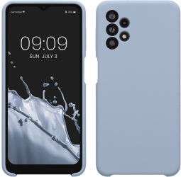Husa Kwmobile pentru Samsung Galaxy A32 5G Albastru deschis Silicon KWM000012IW052C 