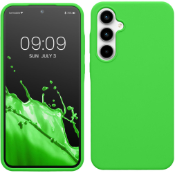 Husa Kwmobile pentru Samsung Galaxy A35 Verde Silicon KWM000021PA009C 