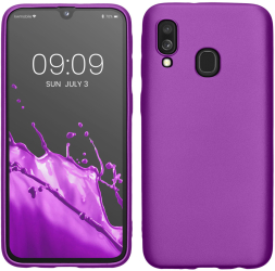 Husa Kwmobile pentru Samsung Galaxy A40 Violet Silicon 48546.24 