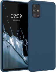 Husa Kwmobile pentru Samsung Galaxy A51 Albastru Silicon KWM000010YZ057C 