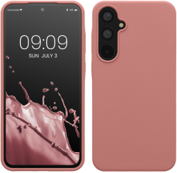 Husa Kwmobile pentru Samsung Galaxy A55 5G Roz Silicon KWM000021ME022C 