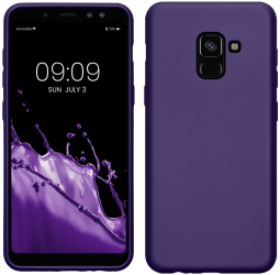 Husa Kwmobile pentru Samsung Galaxy A8 2018 Albastru Silicon KWM0000093L015C 
