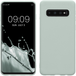 Husa Kwmobile pentru Samsung Galaxy S10 Verde deschis Silicon KWM000009MS014C 