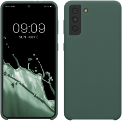 Husa Kwmobile pentru Samsung Galaxy S21 Plus Verde Silicon 54066.166 