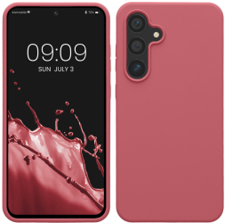 Husa Kwmobile pentru Samsung Galaxy S24 FE Roz inchis Silicon KWM000021WA010C 