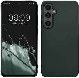Husa Kwmobile pentru Samsung Galaxy S24 FE Verde Silicon KWM000021WP001C 
