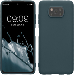 Husa Kwmobile pentru Xiaomi Poco X3 NFC/Poco X3 Pro Verde inchis Silicon KWM000011YY043C 