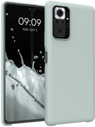 Husa Kwmobile pentru Xiaomi Redmi Note 10 Pro Verde deschis Silicon KWM000012OI012C 