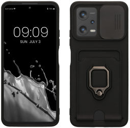 Husa Kwmobile pentru Xiaomi Redmi Note 12 5G/Poco X5 Negru Silicon 61182.01 