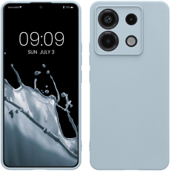Husa Kwmobile pentru Xiaomi Redmi Note 13 Pro 5G Albastru deschis Silicon KWM000020LD020C 