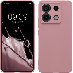 Husa Kwmobile pentru Xiaomi Redmi Note 13 Pro 5G Roz deschis Silicon KWM000020LD023C 