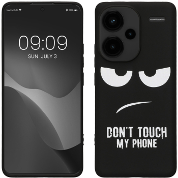 Husa Kwmobile pentru Xiaomi Redmi Note 13 Pro Plus 5G Negru/Alb Silicon KWM000020NR001C 