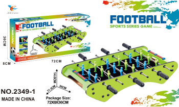 Masa de fotbal cu teren Flippy 6 manere cu Tablou Scor din Metal Lemn si ABS 72x36x8 cm Design Verde pentru copii/adulti 