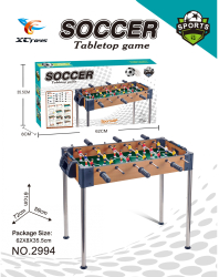 Masa de fotbal cu teren Flippy 8 manere cu Tablou Scor din Metal Lemn si ABS 62x8x35.5 cm cu Picioare Inalte Design Multicolor pentru 