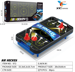 Masa Ice Hockey Fara Picioare Flippy ABS 2 Pucuri Tabela Scor 2 Impingatoare 33.3x8.2x16.7 cm Negru