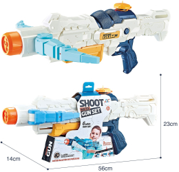 Pistol cu Apa pentru Copii Rezervor Pentru Piscina/Plaja Flippy 700 mL 2 Jeturi Alb 