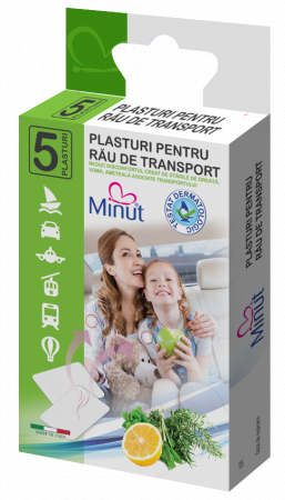 Plasturi Minut pentru rau de transport 5 buc cutie