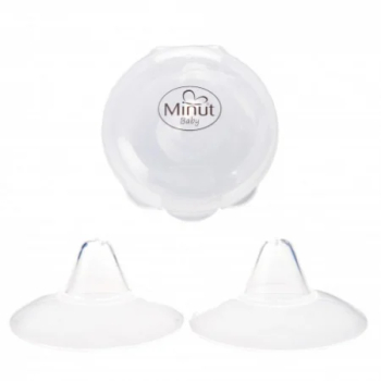 Protectii silicon Minut Baby pentru mamelon 2 buc cutie