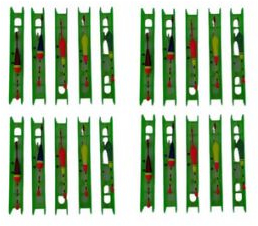 Set 20 Linii Pluta Echilibrata cu 2 Carlige 