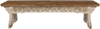 Banca lemn maro bej 169x36x46 cm 