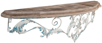 Etajera fier lemn 100x23x29 cm 